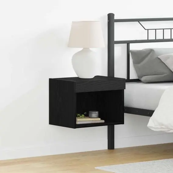 Szafka wisząca z oświetleniem LED Czarny Dąb 40x30x30 cm Lumarko! - Hurtownia wielobranżowa Lumarko Łatwy zwrot
