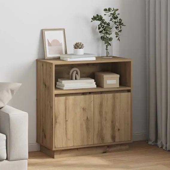 Szafka z podświetleniem dębowa rzemieślnicza 71x34,5x75 cm z drewna inżynieryjnego Lumarko! - Hurtownia wielobranżowa Lumarko Premium