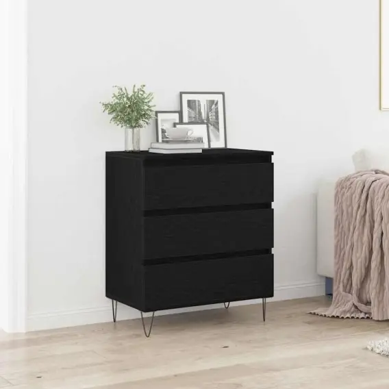 Szafka z szufladami Czarny Dąb 60x35x70 cm Drewno inżynieryjne Lumarko! - Hurtownia wielobranżowa Lumarko Kup teraz