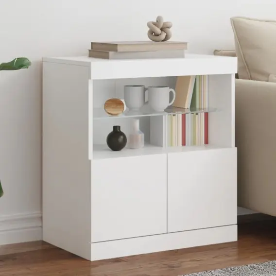 Szafka z oświetleniem LED, biała, 60x37x67 cm Lumarko! - Hurtownia wielobranżowa Lumarko Ostatnie sztuki