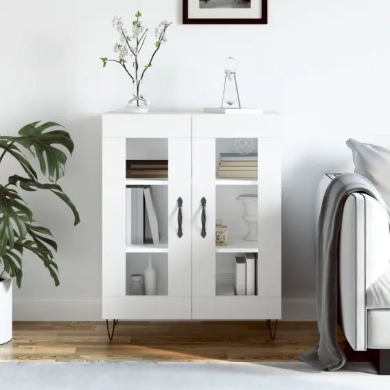 Szafka, biała, 69,5x34x90 cm, materiał drewnopochodny Lumarko! - Hurtownia wielobranżowa Lumarko Promocja