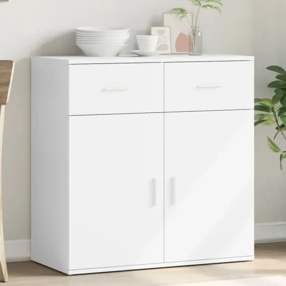 Szafka, biała, 79x38x80 cm, materiał drewnopochodny Lumarko! - Hurtownia wielobranżowa Lumarko Zniżka