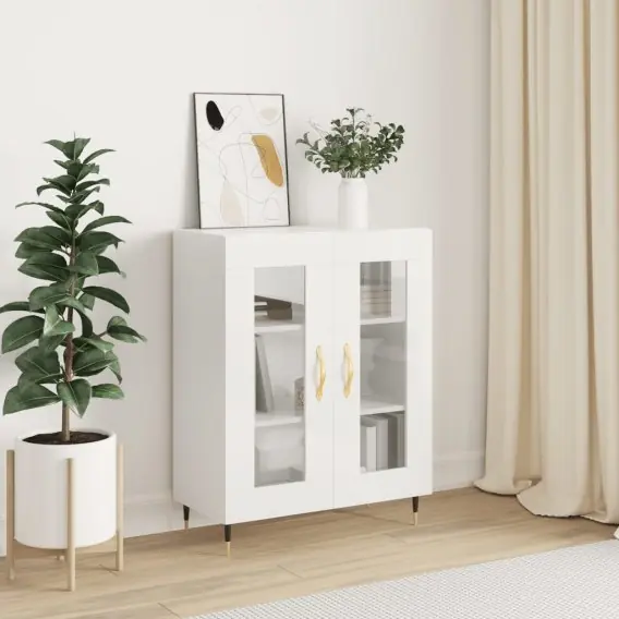 Łatwy zwrot Szafka, biała, połysk, 69,5x34x90 cm, materiał drewnopochodny Lumarko! - Hurtownia wielobranżowa Lumarko