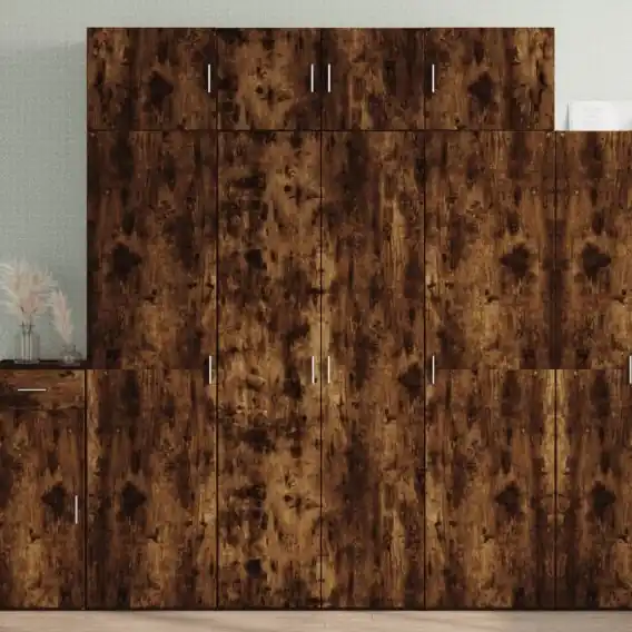 Szafka, przydymiony dąb, 80x42,5x225 cm materiał drewnopochodny Lumarko! - Hurtownia wielobranżowa Lumarko Oferta czasowa
