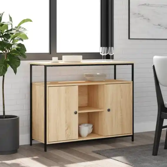 Szafka, dąb sonoma, 100x35x80 cm, materiał drewnopochodny Lumarko! - Hurtownia wielobranżowa Lumarko Wyjątkowa oferta