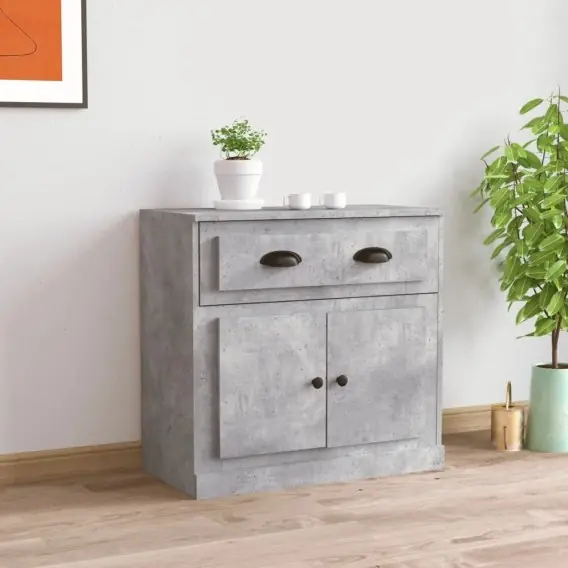 Szafka, szarość betonu, 70x35,5x67,5cm, materiał drewnopochodny Lumarko! - Hurtownia wielobranżowa Lumarko Ostatnie sztuki