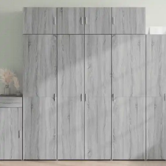 Szafka, szary dąb sonoma, 80x42,5x225 cm Lumarko! - Hurtownia wielobranżowa Lumarko Bezpieczna płatność