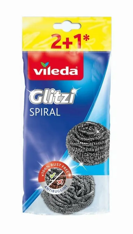 Vileda Zmywak Inox Spirale Glitzi 2+1 105176 Lumarko Dodaj do koszyka