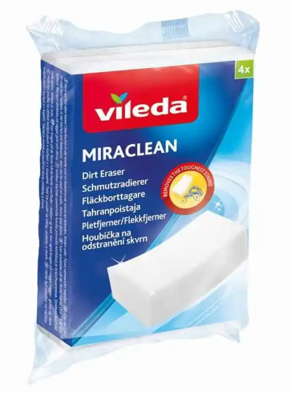 Vileda Zmywak Miraclean Magiczna Gąbka 4szt 105715.. Lumarko Ostatnia szansa