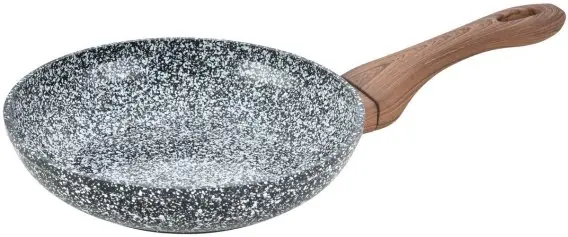Taniej Patelnia Granitowa 24cm Granit Wood Kinghoff KH-1028 Lumarko