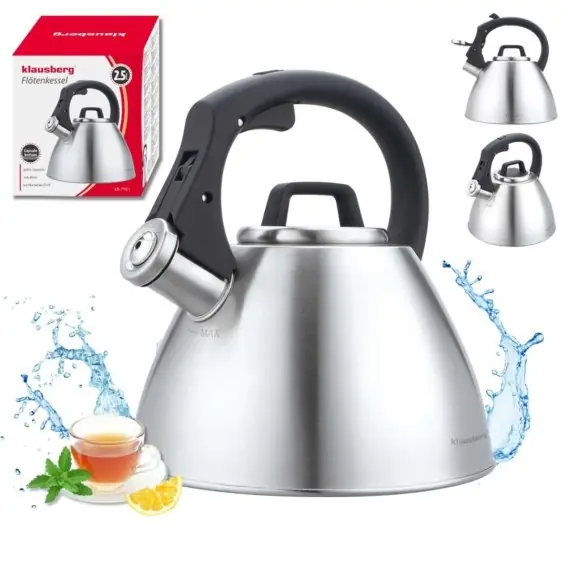 Czajnik Stalowy Z Gwizdkiem 2,5l Klausberg Kb-7951 Lumarko Oferta limitowana