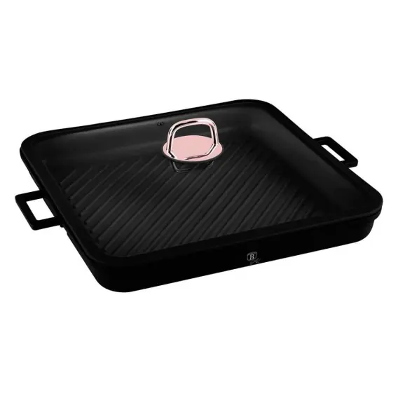 Dostępne od ręki Patelnia Tytanowa Z Pokrywą 34x34cm Berlinger Haus Bh-7789 Black...