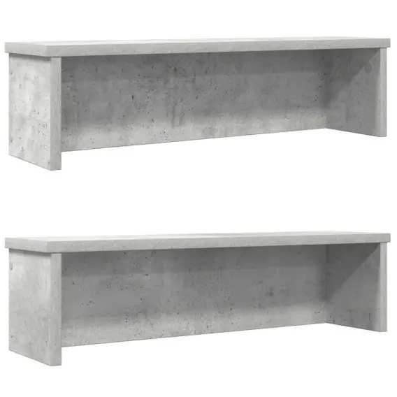 Półki kuchenne składane, 2 szt., szarość betonu, 60x15x16 cm Lumarko! Lumarko! - Hurtownia wielobranżowa Lumarko Ostatnia szansa