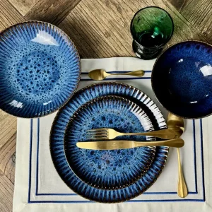 Premium Lubiana, Stoneware -Komplet talerzy 4/12 Talerzy dek.Cosmos