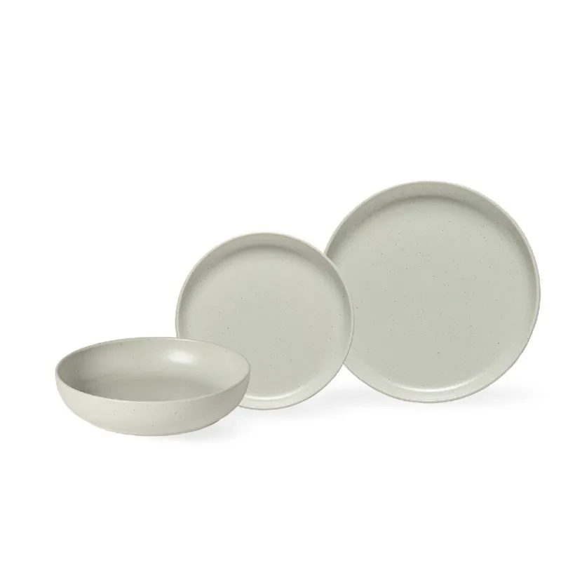 Komplet talerzy dla 6 osób, Pacifica Oyster Grey, Casafina Oferta czasowa