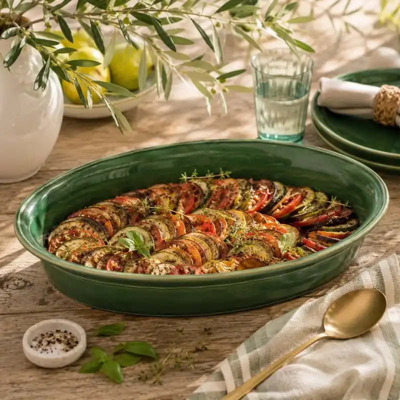 Forma do zapiekania 40 cm owalna Fontana Forest green Nowość