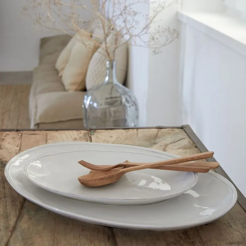 FONTANA WHITE - Półmisek owalny 56 cm Popularny