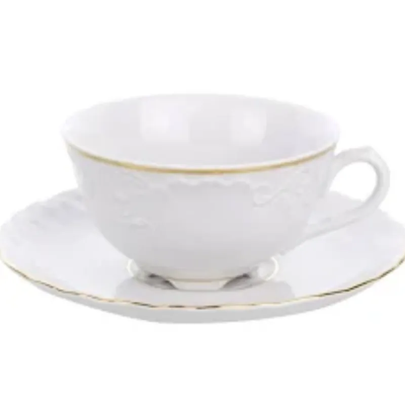 Tylko dziś Filiżanka classic 220 ml/spodek 15,7 cm Rococo Złota Linia 3604
