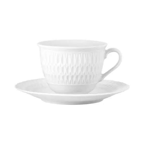 Filiżanka 350 ml ze spodkiem 15,7 cm Sofia biała Hit sprzedaży