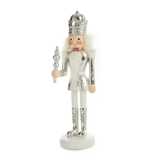 Figurka świąteczna 6x6 cm, biała, 45% żywica, 55% kamień szt. 1 Wyprzedaż