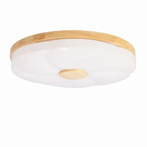 Wysoka jakość FIORINO Lampa Sufitowa Plafon Drewniany 24W LED 39cm Biały+drewniany 4000k