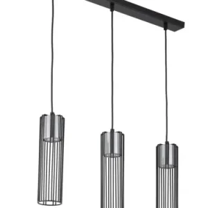 FOBIA 3 lampa wisząca prosty czarny/srebrny stal lakierowana Tylko do końca tygodnia