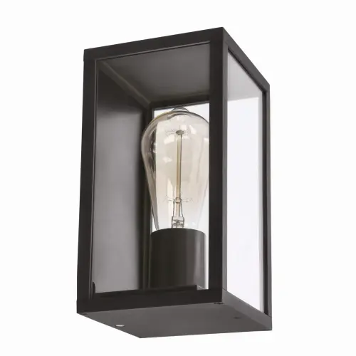 Taniej HOYA Lampa Ogrodowa Elewacyjna Prostokątna 12x22cm Czarny 1x60W E27 Ip44
