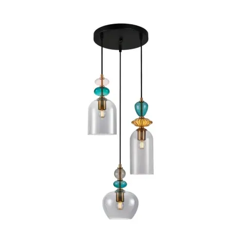 Italux Busco Lampa wisząca PND-30263-3A-BRO-SG Złoty, czarny Najlepsza cena