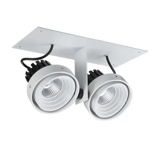 Ostatnia szansa Italux Lampa wpuszczana sufitowa GL7118-2/2X12W 4000K WH+BL Biały, czarny