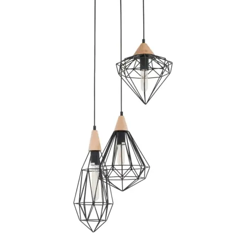 Italux Maelle Lampa wisząca MDM-2591/3 BK Czarny Najlepsza cena