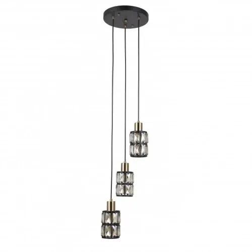 Italux Menfi Lampa wisząca PND-44236-3-BK-GD Czarny, mosiądz Zamów dziś
