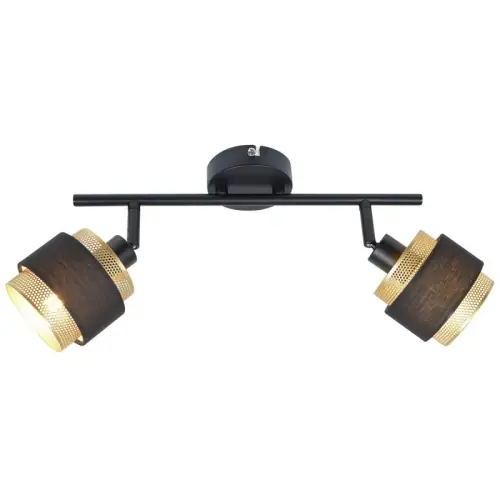 Oferta Italux Renez Reflektorek SPL-95820-2 Czarny, złoty, tkanina