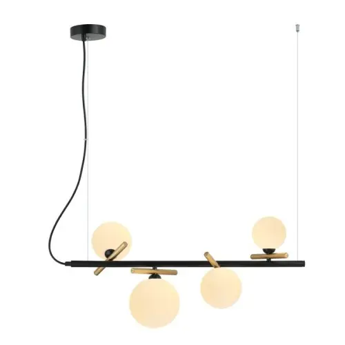 Italux Reverso Lampa wisząca PND-5622-4-BK-W Czarny, złoty Bezpieczne zakupy