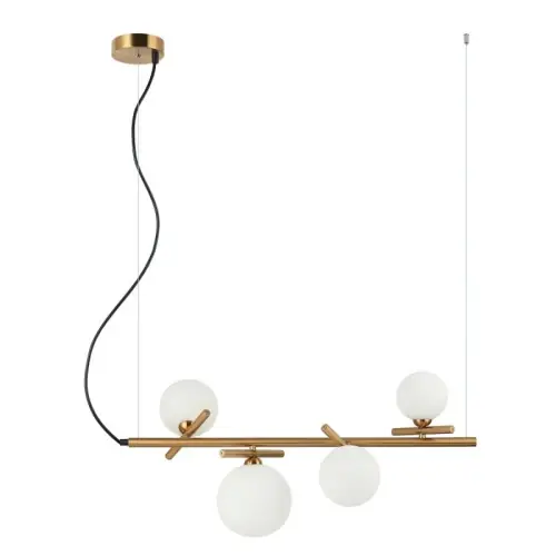 Popularny Italux Reverso Lampa wisząca PND-5622-4-BRO-W Mosiężny
