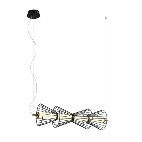 Italux Sanke Lampa wisząca PND-63849-4-BK Czarny Kup teraz