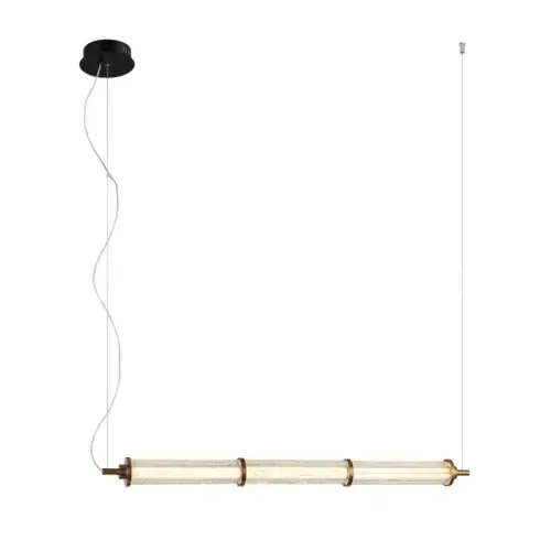 Italux Sanpo Lampa wisząca PND-26384-3-GD-CL Czarny, przezroczysty Szybka wysyłka