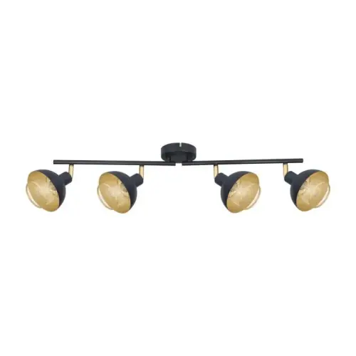 Tylko dziś Italux Savio Reflektorek SPL-27357-4-BK-GD Czarny mat, złoty