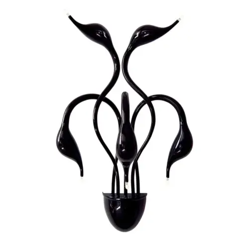 Dostępne od ręki Italux Swan Kinkiet MB8098-5A BLACK Czarny