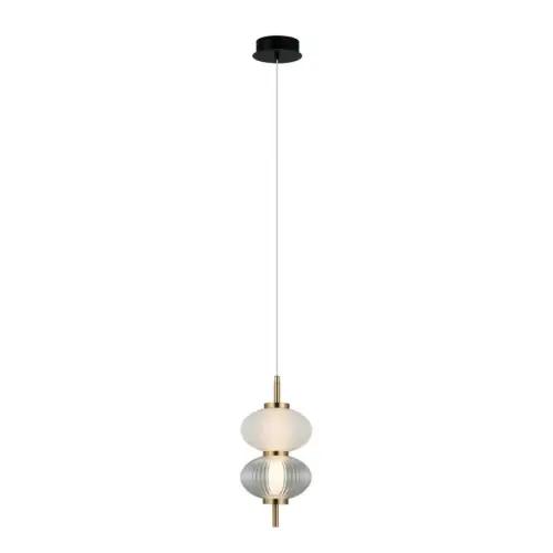 Super okazja Italux Testa Lampa wisząca PND-84938-2-BK Czarny, biały, przezroczysty