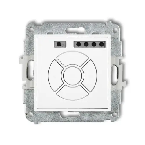 Mechanizm elektronicznego sterownika roletowego (przycisk strefowy) Karlik ICON biały ISR-5 Okazja