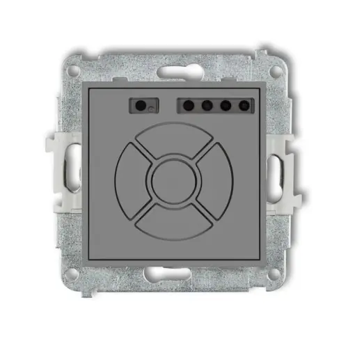 Oferta limitowana Mechanizm elektronicznego sterownika roletowego (przycisk strefowy) Karlik ICON szary mat 27ISR-5