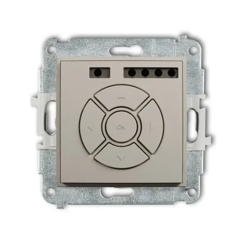 Mechanizm elektronicznego sterownika roletowego (przycisk strefowy) Karlik MINI taupe 60MSR-5 Tani