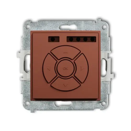 Mechanizm elektronicznego sterownika roletowego (sterowanie lokalne) Karlik MINI terakota 63MSR-1 Ograniczona ilość