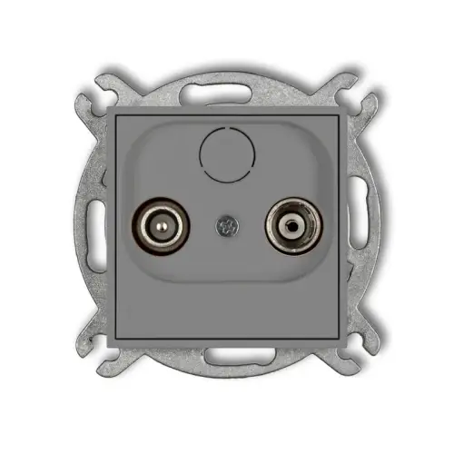 Promocja Mechanizm gniazda abonenckiego RTV końcowego 2dB Karlik ICON szary mat 27IG2K