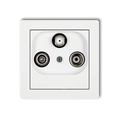 Mechanizm gniazda abonenckiego RTV-SAT końcowego 1,5dB Karlik DECO biały DGS Wyjątkowa oferta