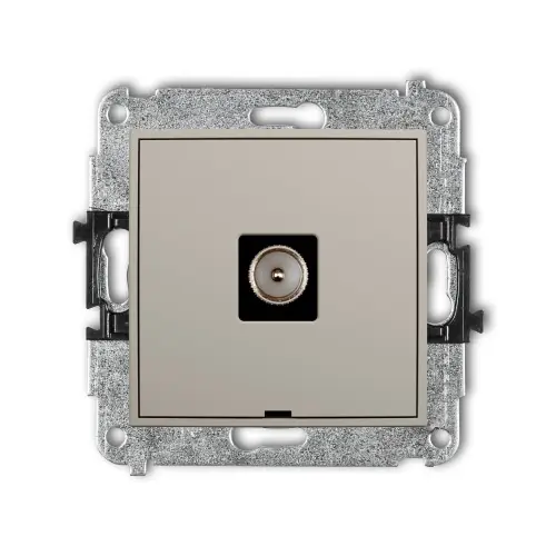 Ekspresowa dostawa Mechanizm gniazda antenowego pojedynczego TV, bez pola opisowego Karlik MINI taupe 60MGTVBO-1