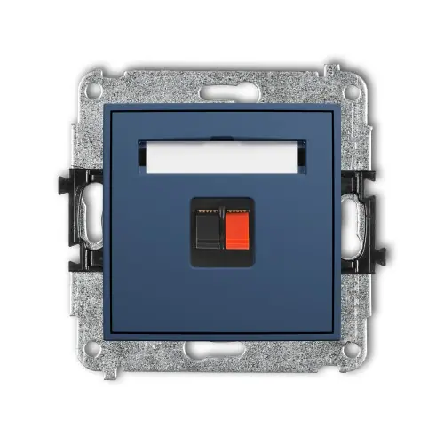 Wyprzedaż Mechanizm gniazda głośnikowego pojedynczego Karlik MINI navy blue 64MGG-1