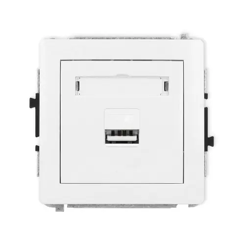 Obniżka ceny Mechanizm ładowarki USB pojedynczej USB A, 10W max., 5V, 2A Karlik DECO biały DCUSB-3