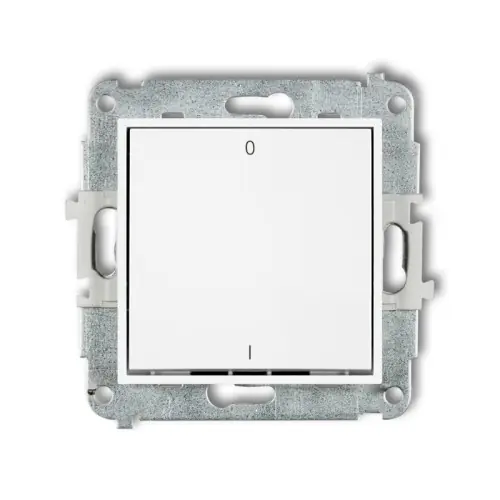 Ograniczona ilość Mechanizm łącznika dwubiegunowego Karlik ICON biały IWP-9