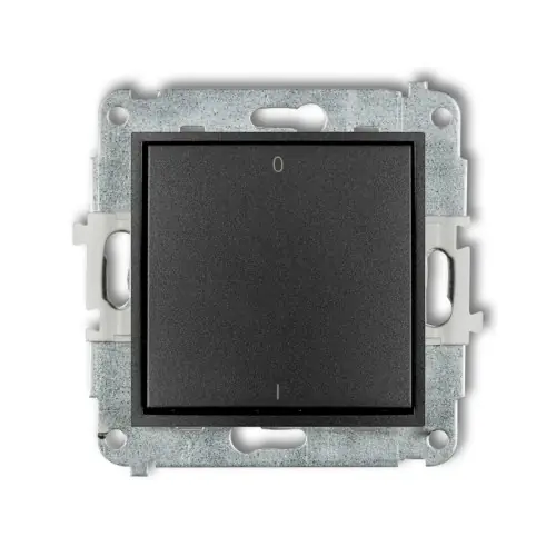 Bezpieczne zakupy Mechanizm łącznika dwubiegunowego Karlik ICON grafitowy 11IWP-9